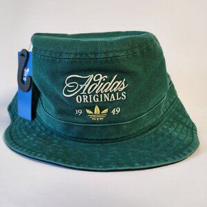 Adidas Masterpiece Bucket Hat Adidas Originals Embroidered Cotton Green New